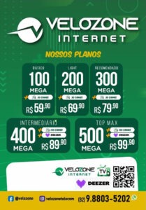 Velozone Telecom, Graciliano Ramos, Village Campestre 1 e 2, Acauã, Aracauã, Parque das Árvores, Condomínios do Estáquio